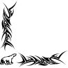Décors Vitre Tribal Logo Ours Polaire