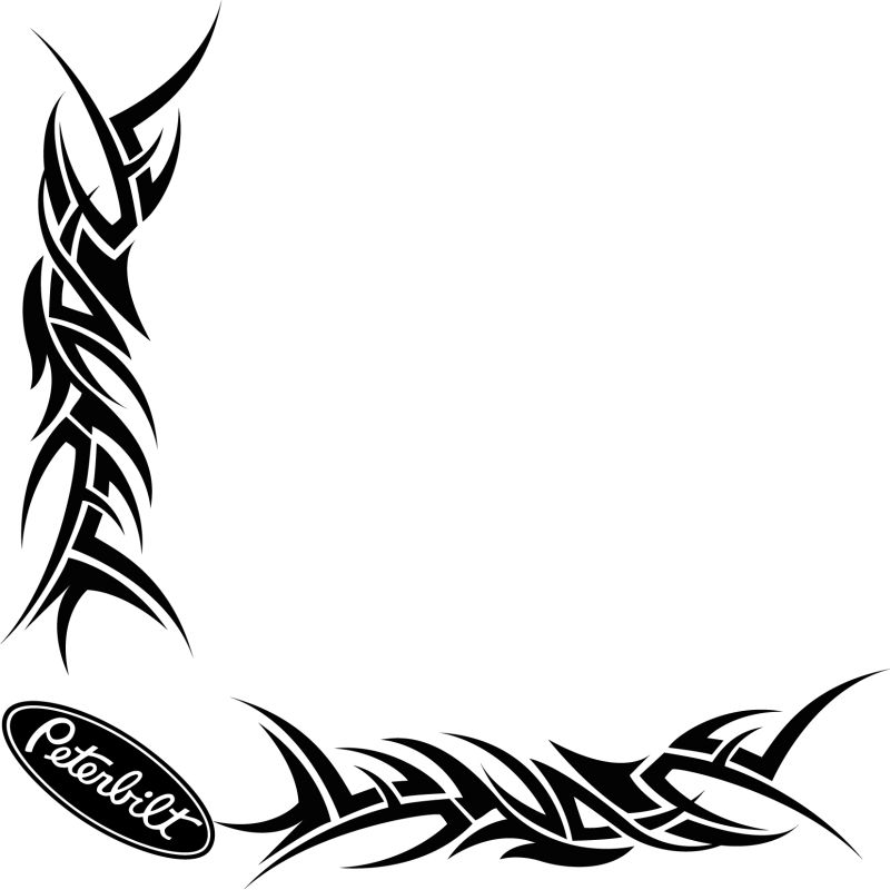 Décors Vitre Tribal Logo Peterbilt