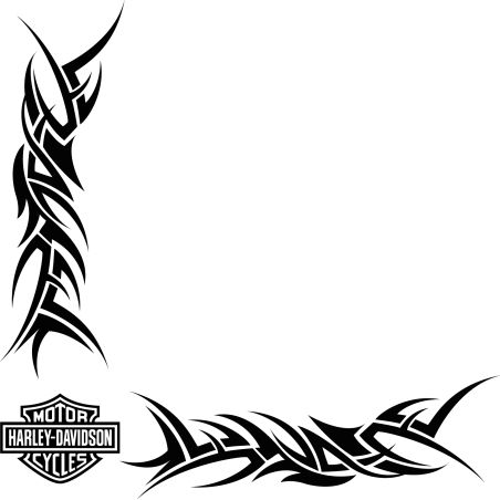 Décors Vitre Tribal Logo Harley Davidson