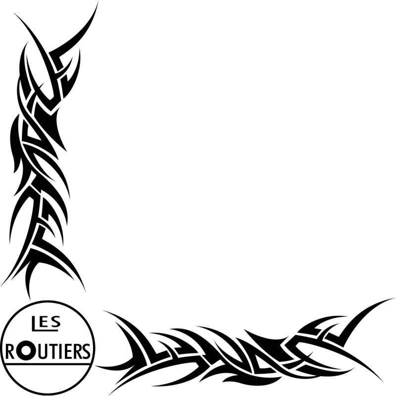 Décors Vitre Tribal Logo Les routiers
