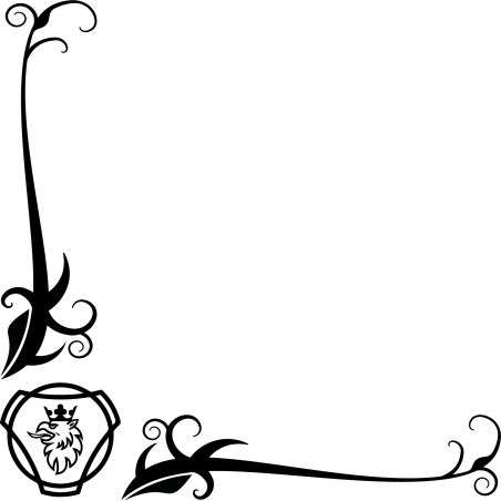 Motif floral logo scania classic