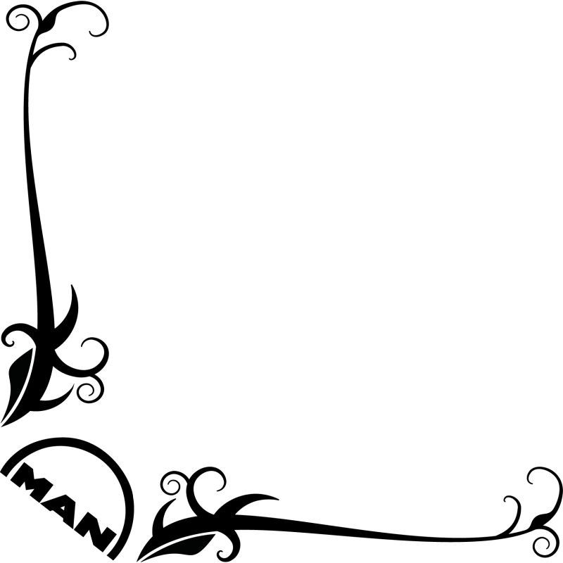 Motif floral logo MAN