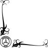 Motif floral Logo Mercedes Benz