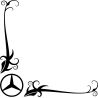 Motif floral Logo Mercedes Simple