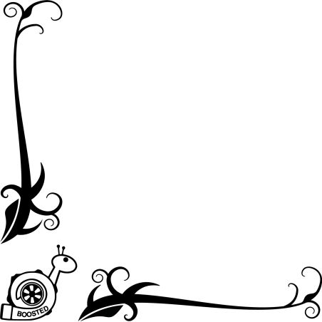 Motif floral Logo Escargot Turbo