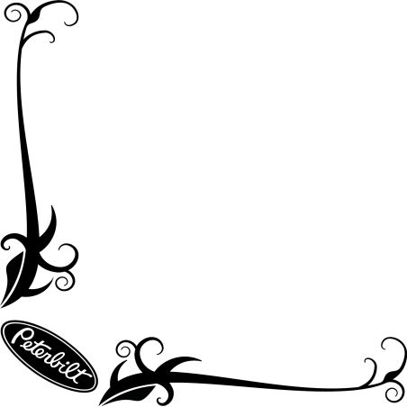 Motif floral Logo Peterbilt