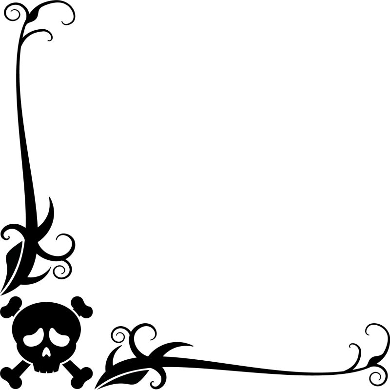 Motif floral Logo Skull Crane