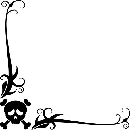 Motif floral Logo Skull Crane