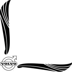 Décors Ailes Logo Volvo Ancien