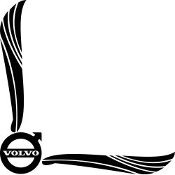 Décors Ailes Logo Volvo Simple