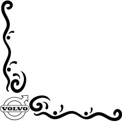 Décors vitre Logo Volvo Ancien