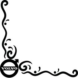 Décors vitre Logo Volvo Simple