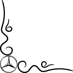 Stickers vitre Logo Mercedes