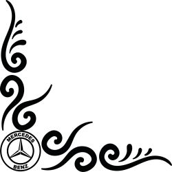 Stickers Arabesque Logo Mercedes Benz