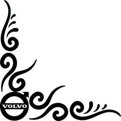 Stickers Arabesque Logo Volvo Simple