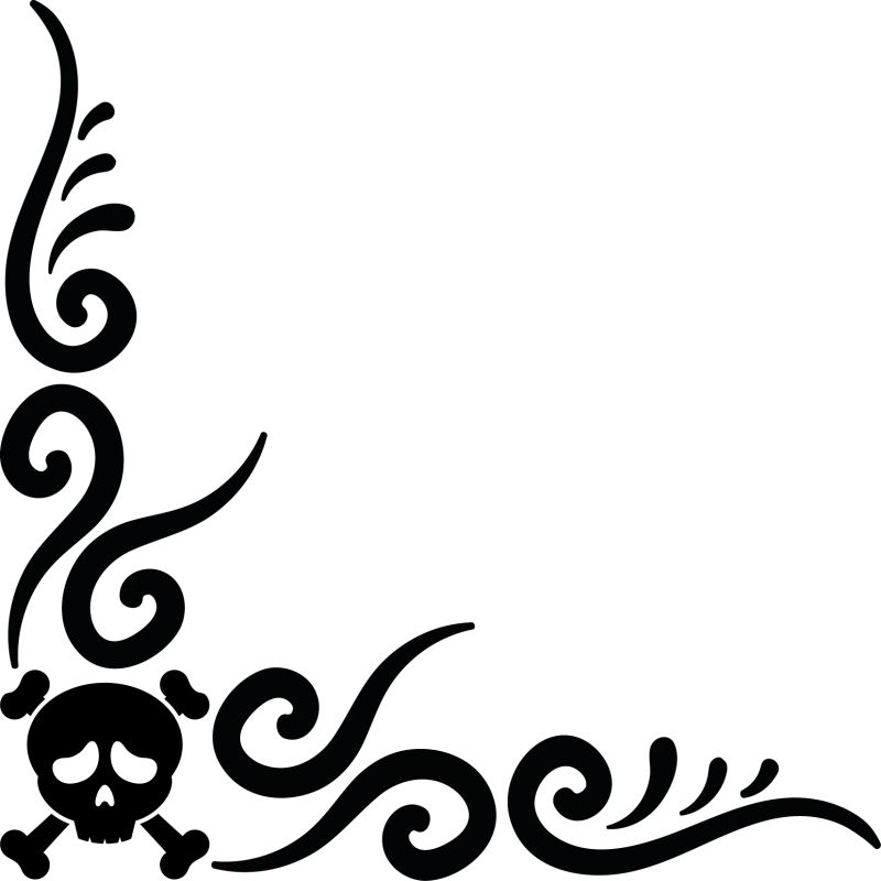 Stickers Arabesque Logo Skull Crane