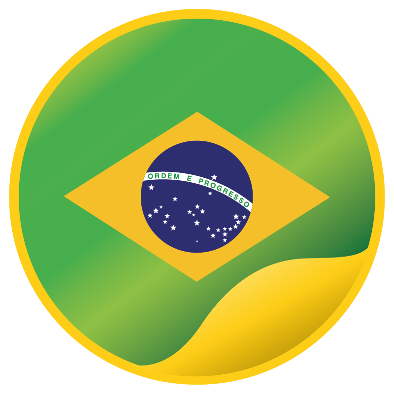 stickers voiture Brasil rond