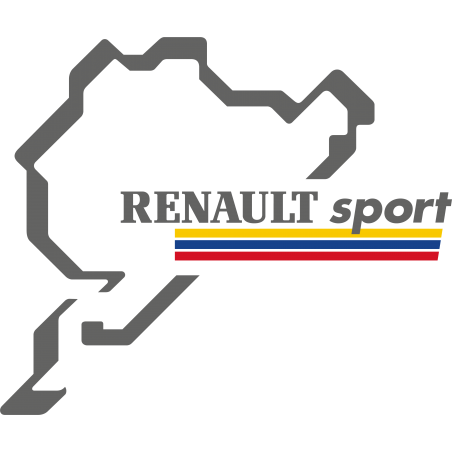 Stickers Renault sport nurburgring couleurs