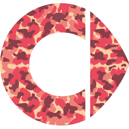 Stickers Logo smart camouflage rose