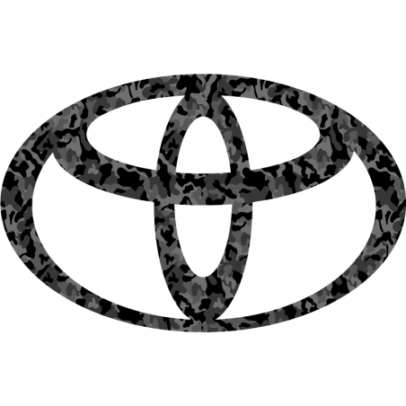 Stickers Logo Toyota camouflage foncé