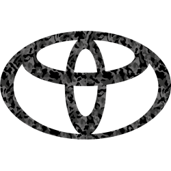 Stickers Logo Toyota camouflage foncé