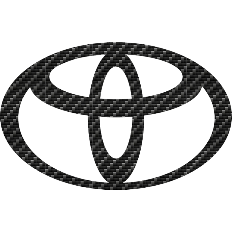 Stickers Toyota carbone