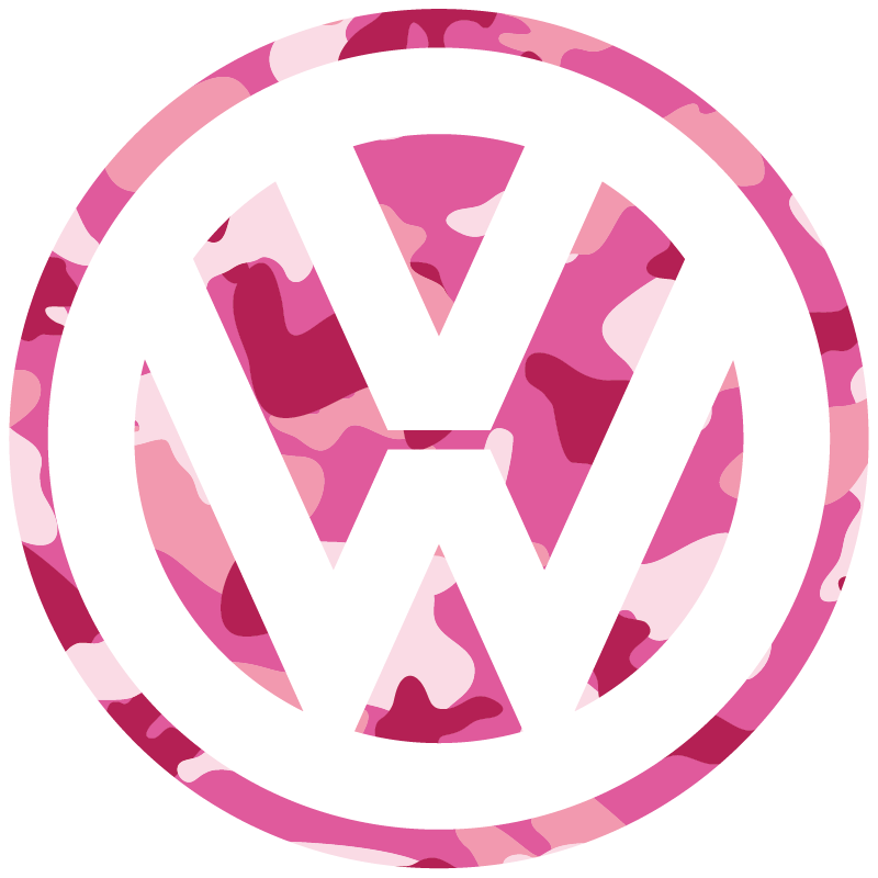 Stickers Volkswagen camouflage rose