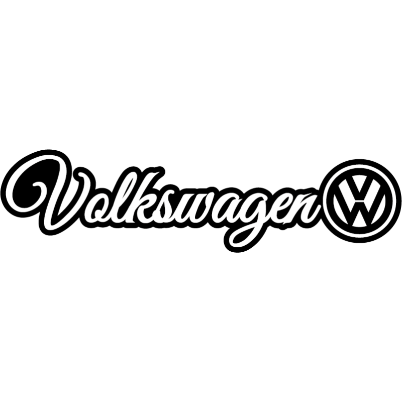 Stickers Volkswagen Calligraphie Stickers Volkswagen 