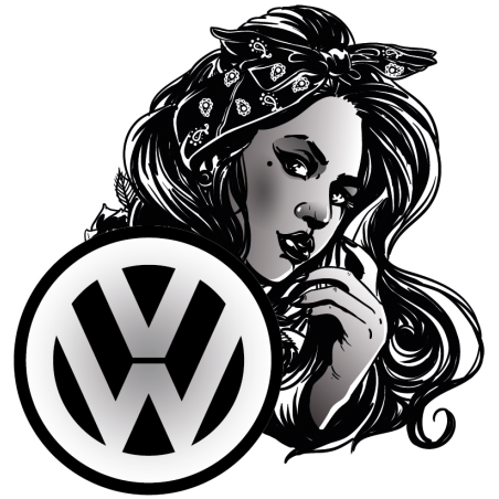 Stickers Volkswagen Pin-up