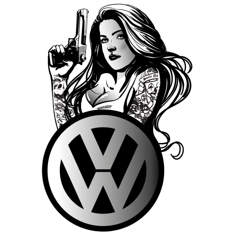 Stickers Volkswagen women
