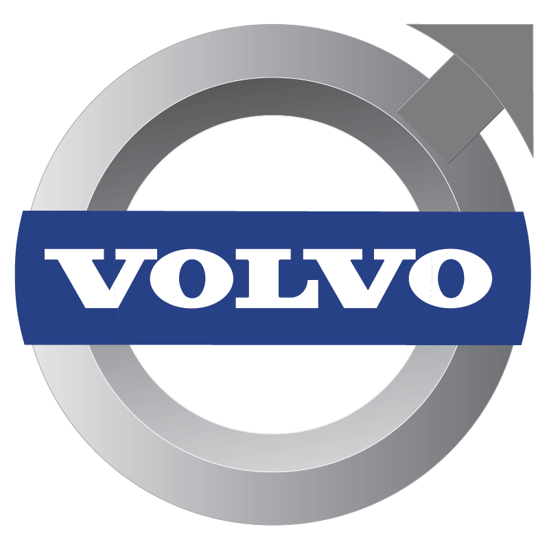 Stickers logo Volvo relief