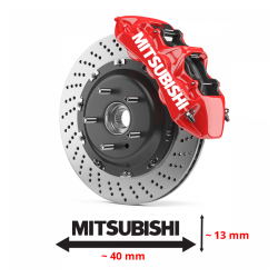 4 x stickers de freins mitsubishi