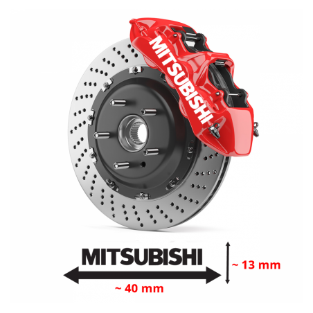 4 x stickers de freins mitsubishi