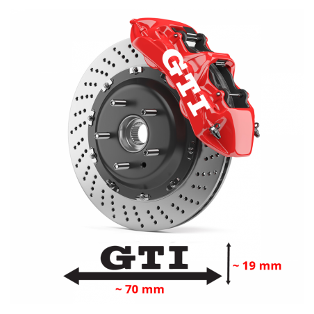 4 x stickers de freins GTI