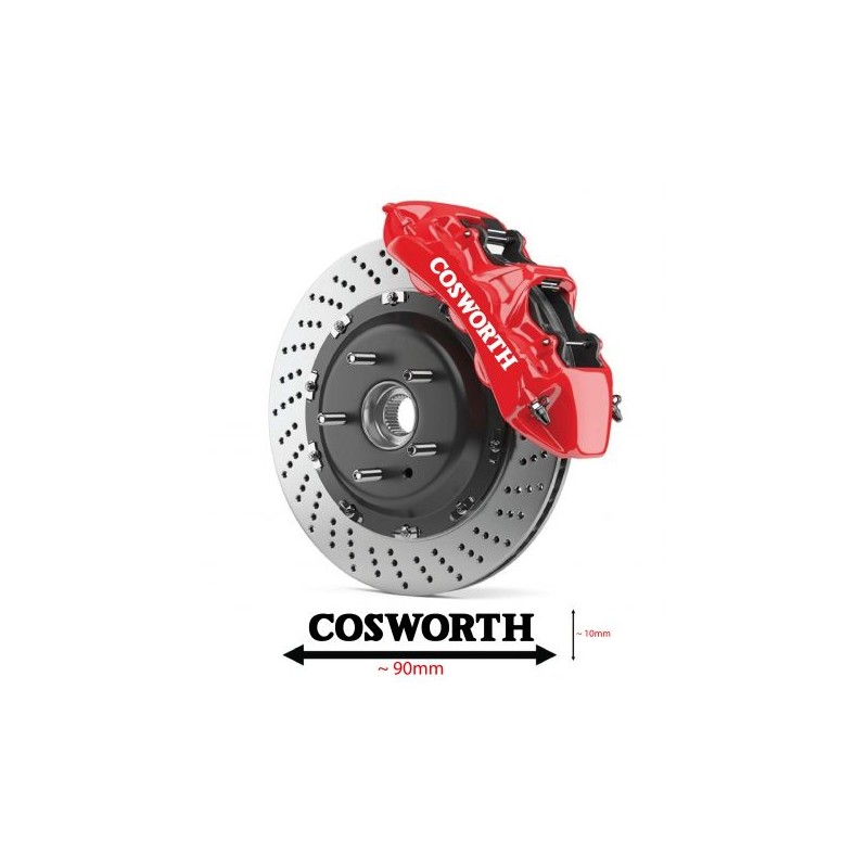 4 x stickers de freins cosworth