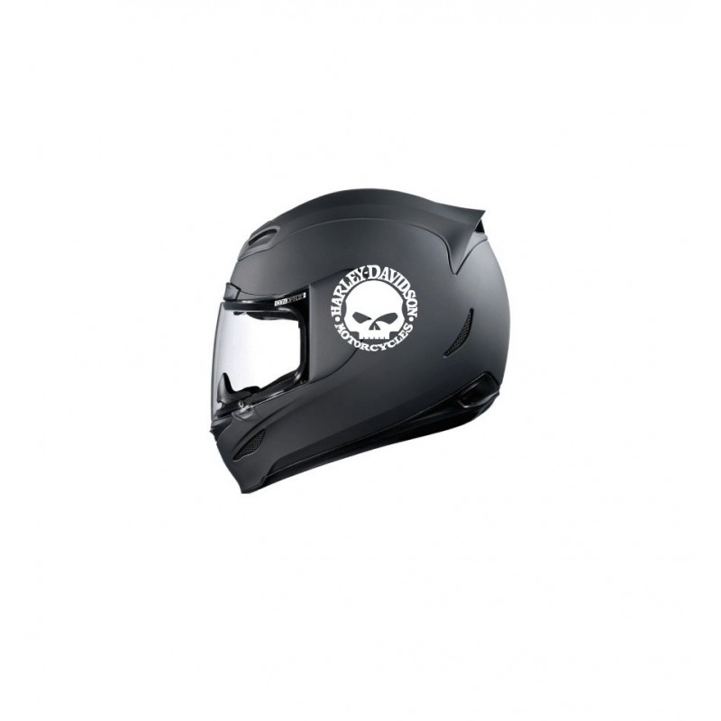 Stickers casque Harley Davidson skull motorcycle