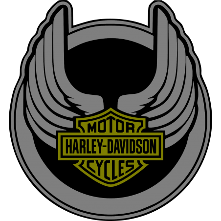 Logo rond Harley Davidson