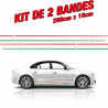 Kit stickers bandes Fiat 500 ABARTH Italie