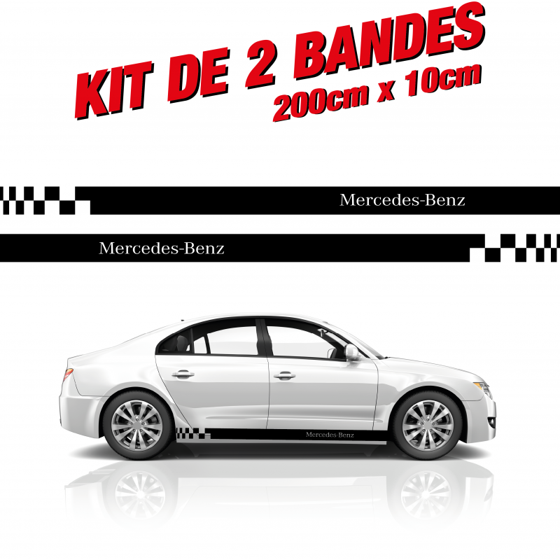 Mercedes benz domed sticker badge decal 3d gel overlay car sticker 65x16mm  x2
