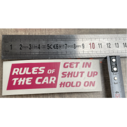 DESTOCK - RULES OF THE CAR