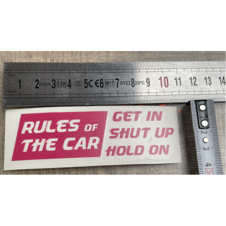 DESTOCK - RULES OF THE CAR