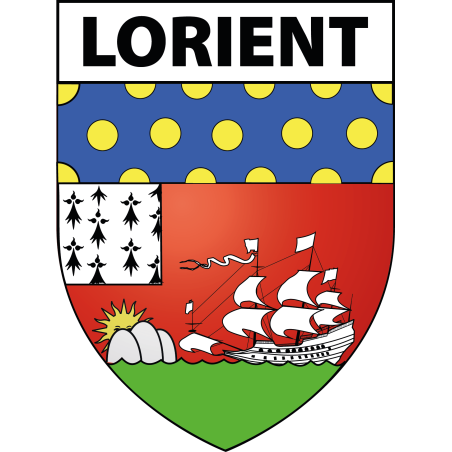 Stickers Blason Lorient Bretagne