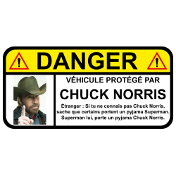 STICKERS HUMOUR CHUCK NORRIS